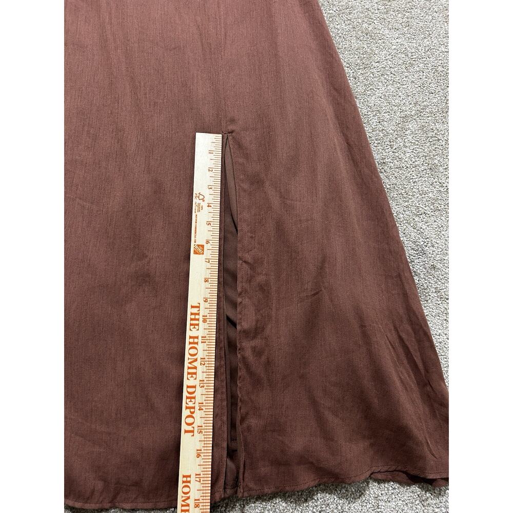 NEW Altar'd State | Wrenlee‎ Bow Tie Midi Dress | Women's L | Brown - Picture 7 of 13